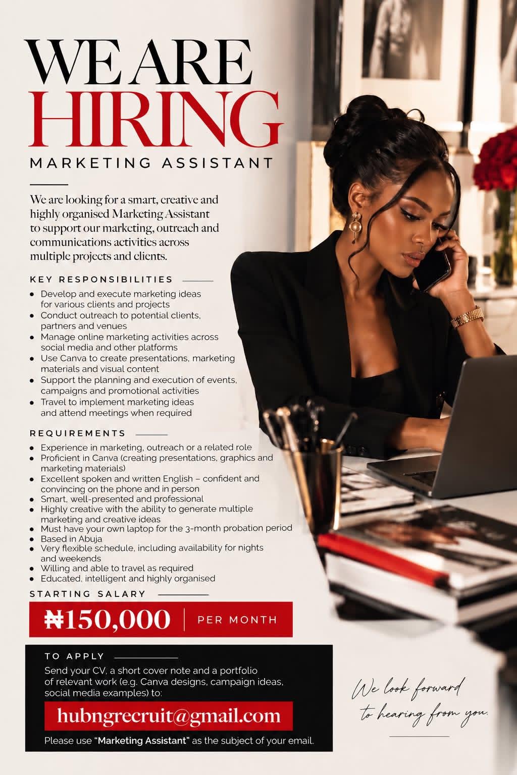 Job Flyer - MARKETING ASSISTANT